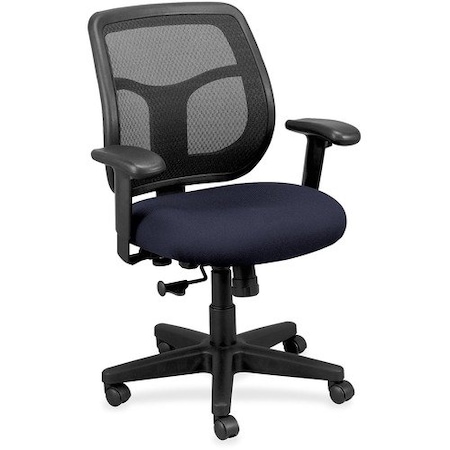 Eurotech - The Raynor Group Mid-back Chair, Mesh, 26inx19.3inx35-38-1/2in, Blueberry/Black EUTMT940010